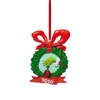 Grinch Christmas Ornaments Hanging with Date and Sign for Christmas Decorative Gift Drop 201203