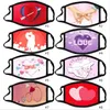 Valentine Day Maskers Katoen Dusticht Paar Maskers 3D Prints Ademstallator Wasbaar Herbruikbare Insert PM2.5 Filter Party Designer Masks Zyy121