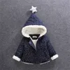 Vestes en velours côtelé pour enfants hiver nouveau bébé garçons et filles veste chaude enfants épais plus manteaux de velours enfants manteaux de laine à capuche LJ201120