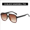 Oversized Designer Women's Sunglasses Vintage Pilot Brown Sunglasses Glasses Men Shades trendy Ins Popular Eyewear UV400 Oculos Wholesale