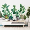 3D Green Plant Wall Sticker for Living Room Self-adhesive Wallpaper Nordic Style DIY Art Decals Bedroom Wall Decoration T200601