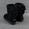 Venta caliente AUS U3280 short 2 Bow mujeres botas de nieve Estilo de moda bowknot mantener el calor invierno corto Botas de piel de oveja de cuero genuino cupón G3280