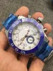 new automatic mechanical watch size 44mm automatic winding machine 316 fine steel watchband mens sports mechanical watch