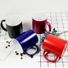 Taza mágica personalizada DIY Tazas de cerámica sensibles al calor Tazas de café que cambian de color Taza de leche Regalo Imprimir imágenes H1228 Y200106