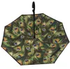 Parapluie Inversé C Poignée Coupe-Vent Protection Solaire Inversée Protection Contre La Pluie Pour Voiture Parapluie Pli Double Couche Inversé Ménage Divers ZY75