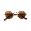 Vintage Round Polarized Hippie Sunglasses Small Circle Sun Glasses