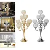 Candélabre en cristal style rétro bougeoir pour dîner aux chandelles et décoration de table pour événements mariage maison fête décor senyu574