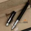 Spedizione gratuita roller Pen School Office Supplies penne nero opaco forniture per ufficio Cancelleria penna a sfera tutto in metallo
