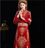 Chinese Syle Trouwjurk Bruid Slanke Roostering Past Groot Maat Chinese Wedding Avond Party Show Kimono Bruid's Toast Costume