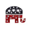 10 st/mycket anpassad amerikansk flagga brosch blå och röd emalj elefantform 4 juli USA patriotiska stift för gåva/dekoration