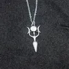 12 stks Wicca Godin Maan Hanger Ketting Hekserij Mode-sieraden voor Women1332j