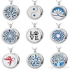 magnet Premium Aromatherapy Essential Oil Diffuser Necklace Locket Pendant, 316L Stainless Steel Jewelry with 24" Chain and 10 Washable Pads