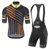 2021 Män Capo Team Cykling Jersey Set Sommar Snabb Torr Kortärmad Bike Toppar Bib Shorts Suit Cykel Outfits Cykel Sport Uniform Y210308