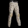 Jacht sets outdoor paintball kleding set shooting uniform tactische combat camouflage pakken shirts + broek elleboog knie pads