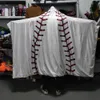 Adults Baseball Hoodie Blankets by Sea Softball Covers 80-60inch Team Gift Hooded Blanket School Basketball Gift DOM1079