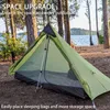 Version 230 cm 3F UL GEAR Lanshan 1 tente de camping ultralégère 3/4 saison 15D en nylon argenté sans tiges 220110