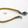 60 braccialetti in pelle con ciondoli per malocchio con rotazione della mano di Fatima, per uomo e donna, regalo di gioielli fai da te