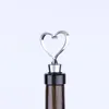 Heart Shaped Metal Wine Stopper Bottle Stopper Party Wedding Favors Gift Sealed Wine Bottle Pourer Stopper Kitchen Barware Tools KKD1722