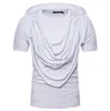 Summer Trend Complex Braided Hip Hop Tshirt Men Casual Short Sleeve Tops Tee Europe and America Street Design Men's Clothing