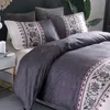 Luxury Floral Printed Duvet Cover Simple King Size Bedding Set Comforter Bed Linen Single Queen Quilt Covers No Bed Sheet 2/ LJ201015