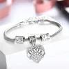 Diamond Heart Bracelet Crystal Mom Aunt Daughter Grandma Believe charm Bracelets for women fashion jewelry Will and Sandy