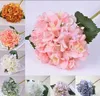 2020 Hydrangea Artificial Hydrangea Head Falk Silk Single Real Touch Hydrangeas 8 Cores Para Centros de Casamento Pessoas Casas Festa Decorativa Flores