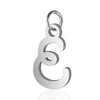26pcs encantos iniciais 26 inglês letra alfabeto Charme pingentes para mulheres homem DIY colar pulseira jóias fazendo a-z
