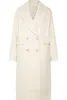 Women's Wool & Blends UK 2022 Fall Winter Women Simple Maxi Long Double Breasted Coat Silhouet Female Outerwear Phyl22