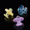 Accessoires pour fumeurs Coloré Carb Cap Flat Top Pour Quartz Banger Nail Oil Rigs bong conduites d'eau bongs