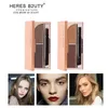 Här B2Uty 3D Sculpt Eyebrow Powder Two Color Combination Double Head Eyerbow Brush Långlast Naturlig lätt att bära ögonbryn MAK3242068