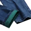 Heren jeans heren Casual Street Motorcycle denim scheurde mannen blauw zwart voor modestijl