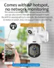 1080P Dual Lens Ip Camera Outdoor Sorveglianza Telecamera di sicurezza domestica Wireless CCTV IP66 Impermeabile WiFi LED Light Cam