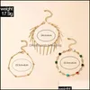 Anklets Jewelry Colorf Star Drip Oil Gold For Women Charms Alloy Metal Tassel Foot Chain Bohemian 3Pcs/Sets Drop Delivery 2021 Rmv3K