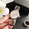 Brand Wrist Watches Women Girl Crystal Triangle Style Dial Dial Band Metal Bandz Watch GS25205A