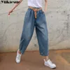 Loose Harem Vintage Jeans Woman High Waist Light Blue Boyfriend Jeans for Women Slim Pencil Women s Jeans Cowboy Pants female LJ200808