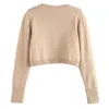 Zaful mulheres argyle colheita suéter v pescoço manga comprida pulôver elegante malha tops suéter top moda outono outwear 20128