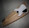 Hoge kwaliteit Custom Shop White 4 Strings Tuning System Jazz Elektrische Bas Gitaar