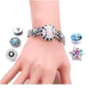 Boutons-pression réglables Bijoux Bracelet à pression en métal Bracelet Bracelet en strass Fit 18mm 20mm Bouton-pression Bijoux F jllYZj