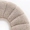Winter Toilet Seat Covers Warm Solid Color Plush Toilet Pad Type O Bathroom Wc Cushions Accessories Elastic Washable Hot Sale 3 1zb G2
