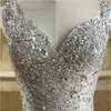 Lüks Boncuklu Mermaid Gelinlik Modelleri Seksi Aç Geri Parti Elbiseler Sevgiliye Boyun Çizgisi Uzun Tül Kadın Abiye giyim