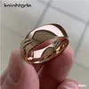 Classic Rose Gold Tungsten Trouwring voor Vrouwen Mannen Tungsten Carbide Engagement Band Dome Gepolijste Afwerking 8mm 6mm Ring Y1119