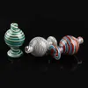 Colorful Smoking Accessories Glass USA Carb Cap Hat style with hole dome for bong Quartz banger Nails dab oil rigs