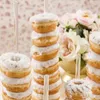 Party Decoration Donut Wall Stand Wedding DIY Donut Display Bar med Base Baby Shower Födelsedagstårta Dessert Table Decor