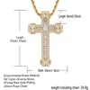 Collier pendentif croix CZ de haute qualité, chaîne de luxe, bijoux pour hommes, cadeau Q0531