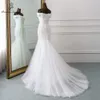 Nuovo stile scollo a barchetta bellissimo abito da sposa con paillettes per la cerimonia nuziale Vestido de noiva Abiti da sposa a sirena robe de mariee 201114