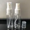 小さい30ml 50ml 60ml 100ml空の透明なペットプラスチックボディスプレーボトルルーム消毒剤細かいミストスプレーボトル卸売