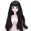 1/3 60cm bjd bonecas 21 articulações móveis Corpo com olhos 3D Moda DIY cabelo fêmea nu nu feminina dolls brinquedo para meninas presente lj201031