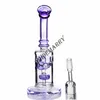 Şubat Yumurta Bong Bent Boyun Cam Bongs Recycler Sigara Koleksiyoncusu 14mm Ortak Banger Petrol Teçhizatları Cam beher Bong Duş Başlık