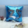 Sequin Pillowcase glitter sjöjungfru kudde täcke kudde magisk kasta kuddehus hem dekorativa bil soffa kudde gyq