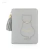 Vendita calda donna nappa borsa corta gatto cerniera moneta piccolo portamonete nuovo trasporto di goccia alta qualità